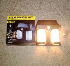 Outdoor Solar Wall Lamp Outdoor Waterproof High Quality Lamp Induction Garden Lamp Garden Villa Night Lamp Double Lamp Light (1 Pc) the24kgal