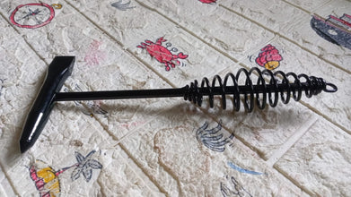 Welding Slag Removal Hammer with Coil Spring Handle | Heavy Duty Chipping Tool for Slag & Spatter Cleaning (1 Pc) the24kgal