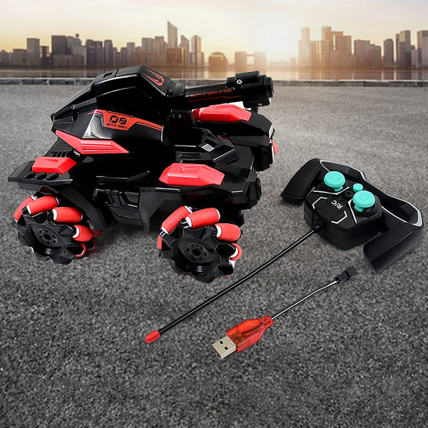 New Remote Control Vehicle 4wd Off Road Climbing Vehicle Water Bomb Armored Tank Battle Launcher Boys' Children's Toy Car (1 pc / With Remote) the24kgal