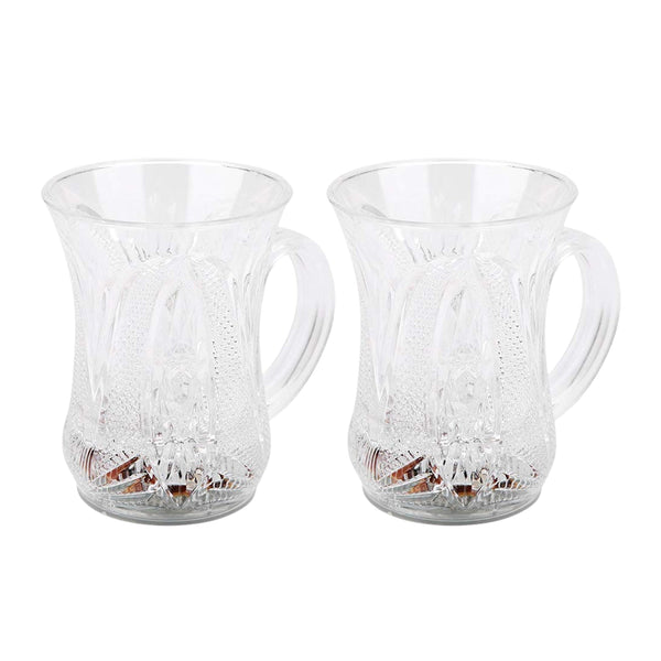 LED Light-Up Party Cups - Flashing Water-Activated Drinking Glasses with Handle (2-Piece) the24kgal