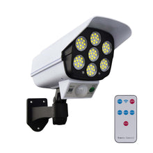 Solar Light Outdoor Motion Sensor Security Camera Shaped Dummy Wall Lamp (1 Pc) the24kgal