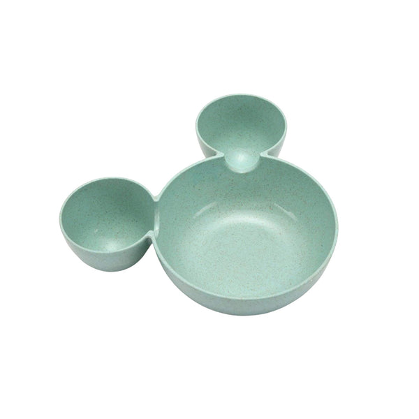 Mickey Shaped Kids / Snack Serving Sectioned Plate the24kgal