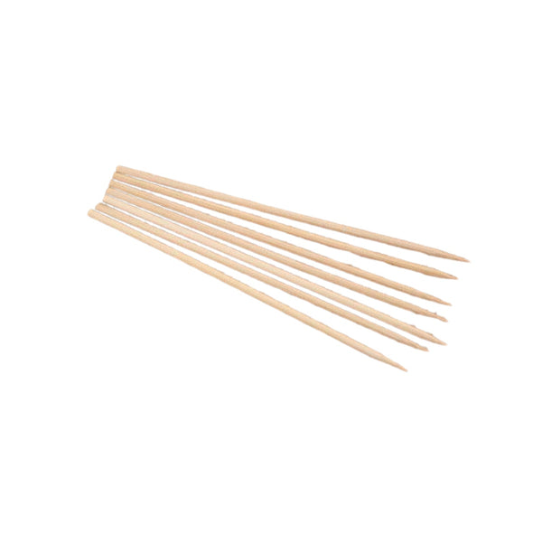 Camping Wooden Color Bamboo BBQ Skewers Barbecue Shish Kabob Sticks Fruit Kebab Meat Party Fountain Bamboo BBQ Sticks Skewers Wooden (30cm) the24kgal