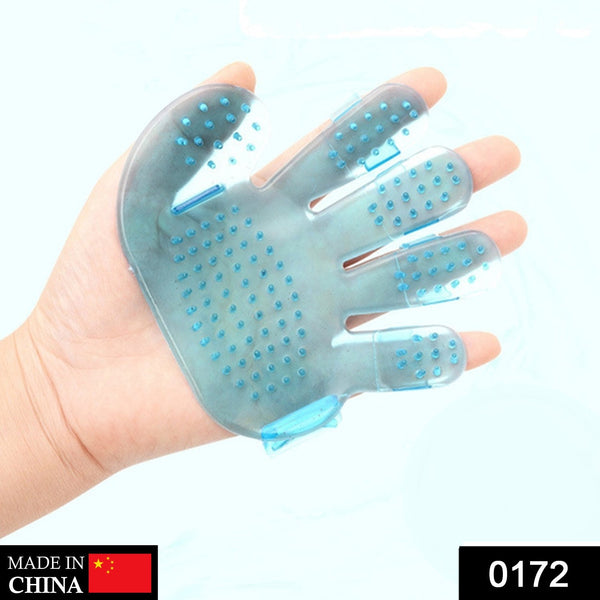 Rubber Pet Cleaning Massaging Grooming Glove Brush the24kgal