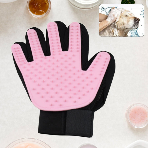 Pink  Gloves, Gloves Bathing Tool (1 Pc) the24kgal