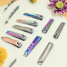 Stainless Steel Folding Portable Large Nail Clippers with Nail File (1 Pc / Mix Design) the24kgal