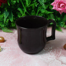 Premium Plastic Coffee / Tea Cups / Mug with Handle (1 Pc / With Color Box / Black) the24kgal