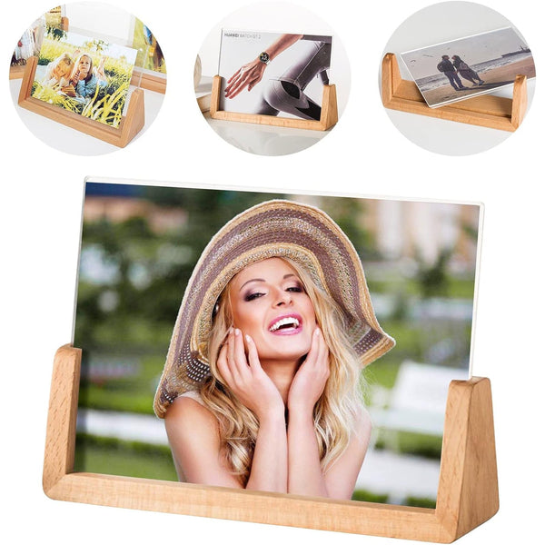 Wooden Picture Stand, Photo Frame Stand (1 Pc) the24kgal