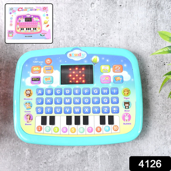 Learning Educational Computer Kids Piano Laptop with LED Screen & Music the24kgal