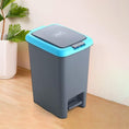 Apex Plastic Push N Pedal Dust Bin | Hands-Free Operation, Compact Design 6.5 Liters (1 Pc / Mix Color) the24kgal