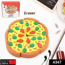 3D Pizza Slices Eraser Set – Fancy & Colorful Stationery for Kids & Gifts (7 slice) the24kgal