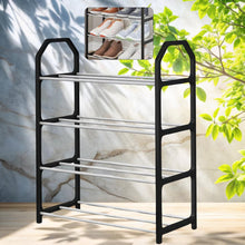 4 Layer Space‑saving Shoes Show Rack Folding Shoe Rack (1 Pc) the24kgal