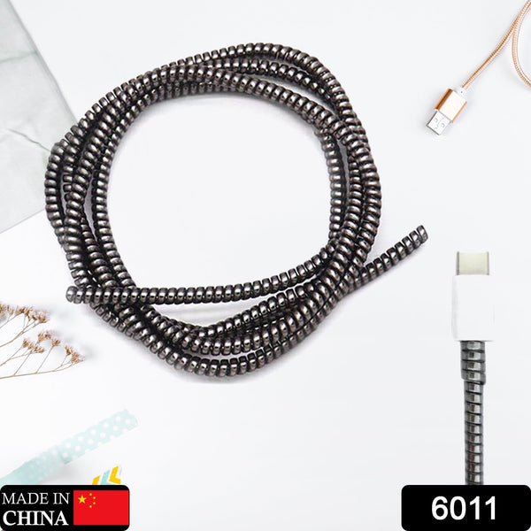 Metallic Cable Protector for Cords & Headphones (Spiral Wrap) the24kgal