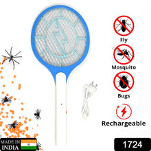 Rechargeable Mosquito Killer Racket – Handheld Electric Fly Swatter with Cable (Quality Assured, with cable) the24kgal
