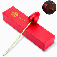 Metal Red Rose Couple Jewelry Box-Fancy Jewelry Box (1 Pc) the24kgal
