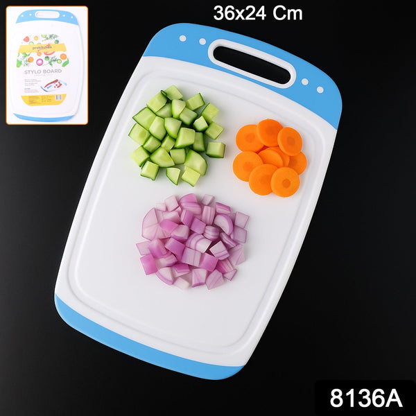 Ganesh Vegetables and Fruits Cutting Chopping Board Plastic Chopper Cutter Board (1 Pc) the24kgal