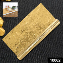 Oil Proof Sticker, Waterproof Self Adhesive Aluminum Foil Wallpaper (60 cm×200 Cm / Golden / 1 Pc) the24kgal