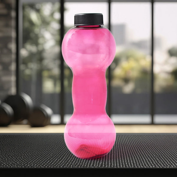 Unbreakable Plastic dumbbell Shape Water Bottle  (550 ml / 1 Pc) the24kgal