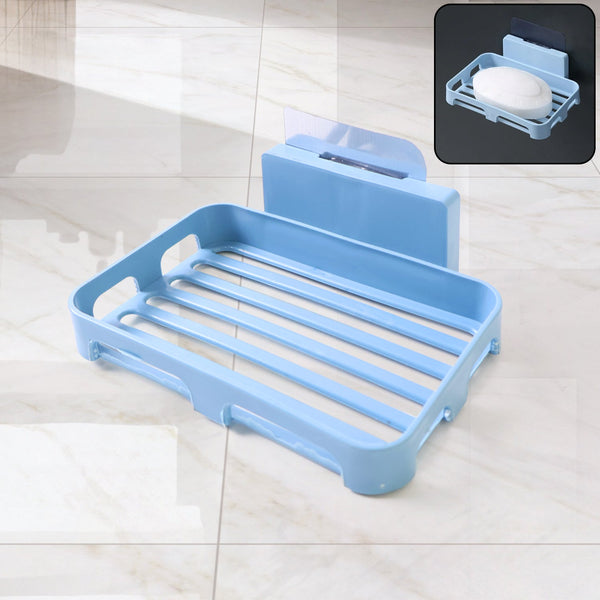 Bathroom & Kitchen Soap Holder: Self-Adhesive ,Sabudani (Plastic Box) the24kgal