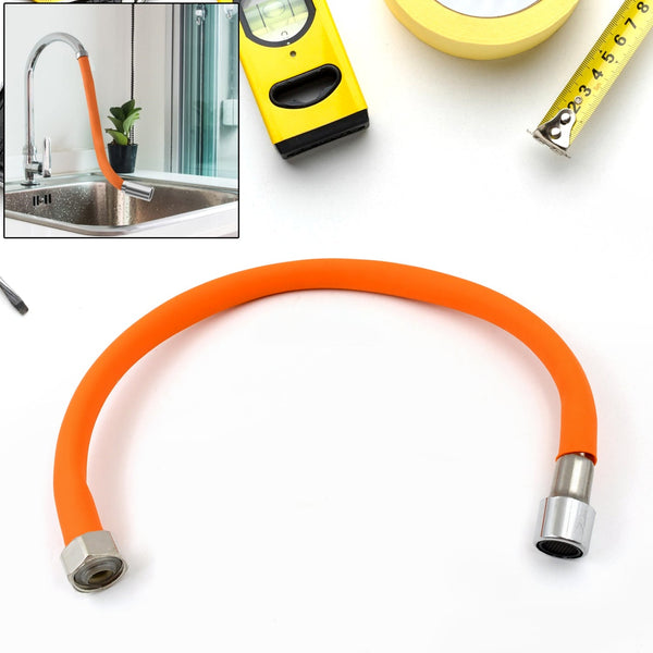 Flexible Water Tap Extender - 360° Adjustable Foaming Extension Tube with Connector (46cm) the24kgal