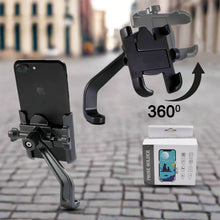 Full Metal Body Bike & Scooty 360 Degree Rotating Mobile Holder Stand for Bicycle, Motorcycle, Scooty for Maps and GPS Navigation Fits All Smartphones (1 Pc) the24kgal
