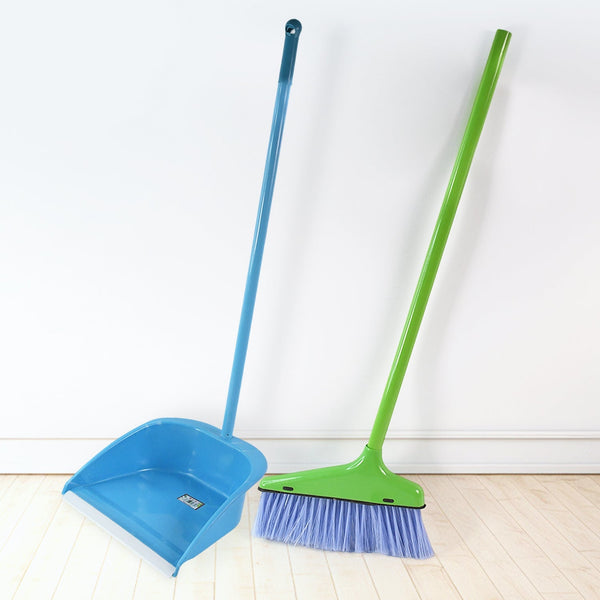 HANDLE DUSTPAN AND BRUSH FOR SWEEPING & CLEANING DUST, Supdi the24kgal