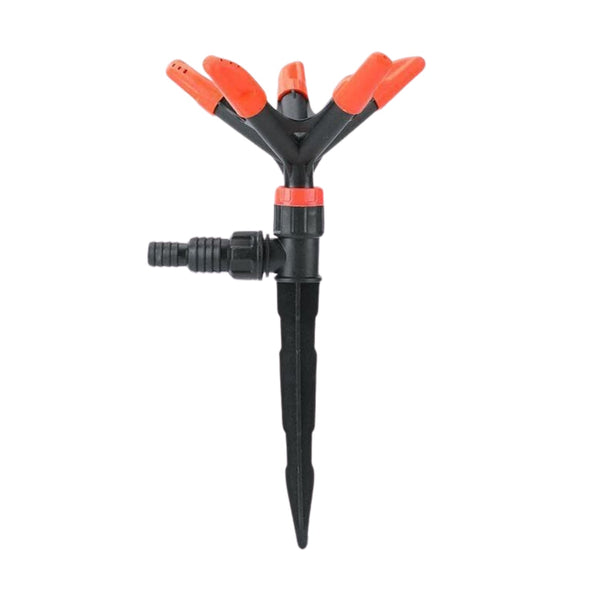 Automatic Garden Sprinkler 360 Degree Rotating Adjustable 5 Arm (1 Pc) the24kgal
