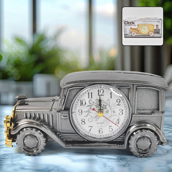 Car Model Clocks, Pen Holder Function ABS Material Alarm Clock for Office Desk for Bedroom the24kgal