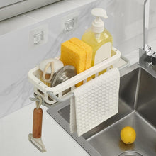 Multipurpose Platic Hanging Drain Rack Retractable Sponge Storage Hanging Rack With Adhesive Hook for Kitchen and Bathroom Dishcloth Holders Basket Drying Tray Organizer the24kgal