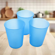 Reusable Plastic Drinking Tumblers - 4-Piece Transparent Water Cup Set for Kitchen & Dining the24kgal