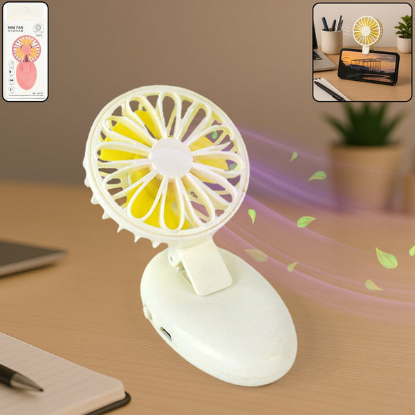 Mini USB Handheld Fan, Portable Rechargeable Mini Fan for Home, Office, Travel and Outdoor Use (1 Pc) the24kgal