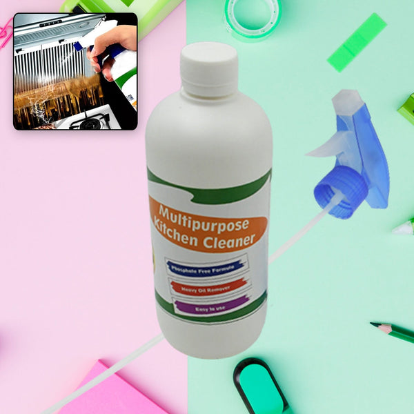 Kitchen Cleaner Spray for Oil & Grease on Stoves (Approx 500ml, Non-toxic) the24kgal