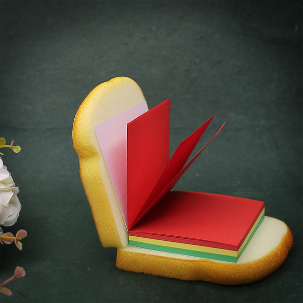 Sandwich Shaped Note  /  Sticky Notes  /  Memo Notes, Unique Mini Notes (Multicolor) the24kgal