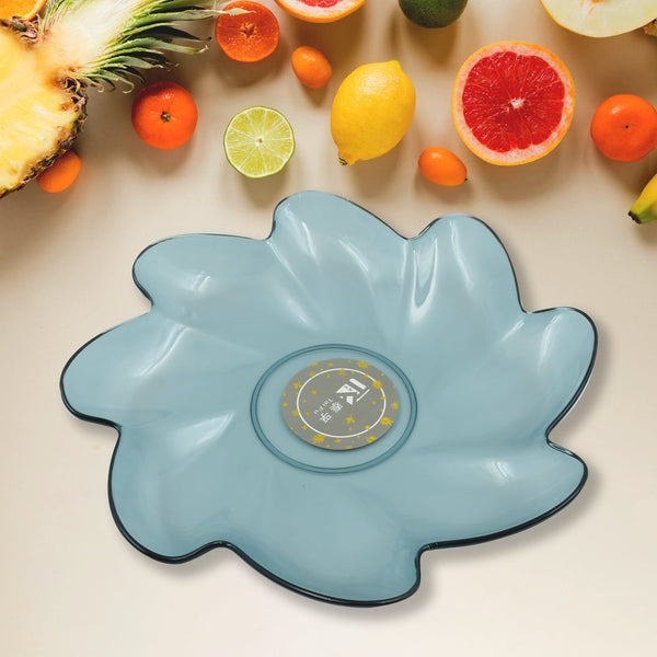 Flower Shape Kids Plastic Plate - Multipurpose for Dinner, Snacks & Party Supplies (1pc) the24kgal