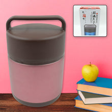 Vacuum insulated lunch box, 304 stainless steel, used for lunch storage, double-layer travel hiking picnic food jar, with folding spoon and handle BPA Free Thermos Lunch Box for Kids Adults (1600 ML) the24kgal