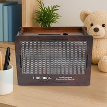 Wooden Money / Piggy Bank, Money Box (1 Pc / Pen Not Included) the24kgal