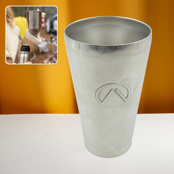 Stainless Steel Vacuum Insulated Travel Mug – Unbreakable Reusable Drinking Glass for Home & Office (1 Pc) the24kgal