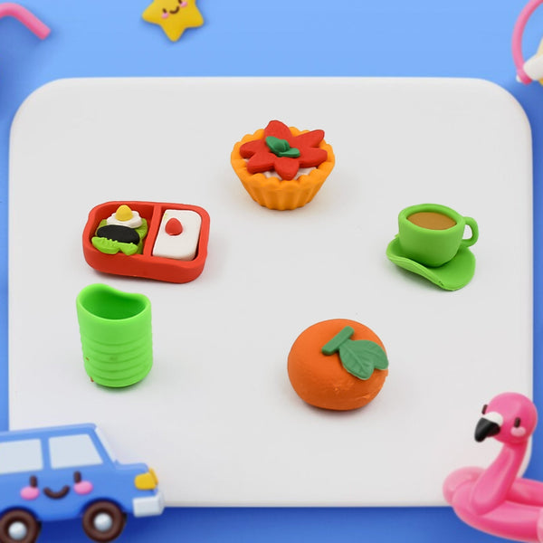 3D Mix Design Fancy Erasers – Cute & Colorful Novelty Erasers for Kids, School Prize (1 Set) the24kgal