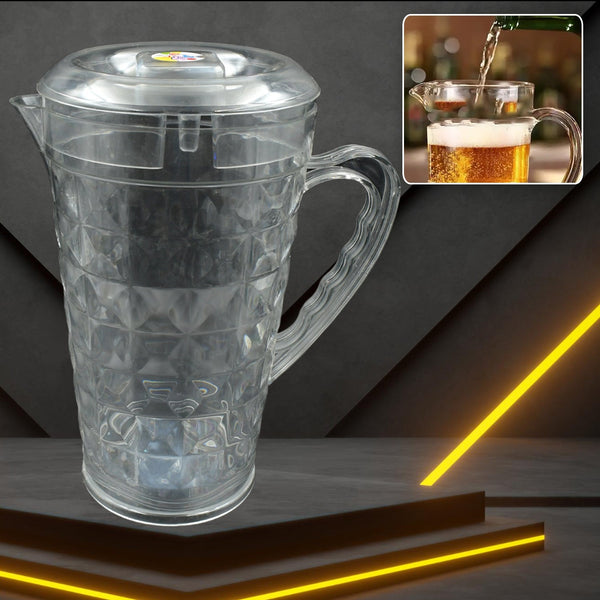 Mocktail Pet Jug  Plastic Jug With lid, Drinking Beverage Jag, Transparent Tableware  Reusable BPA Free, Plastic Water jug for Home use, Perfect for Home, Restaurants the24kgal