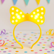 LED Glowing Bow Hairband (1 Pc) the24kgal