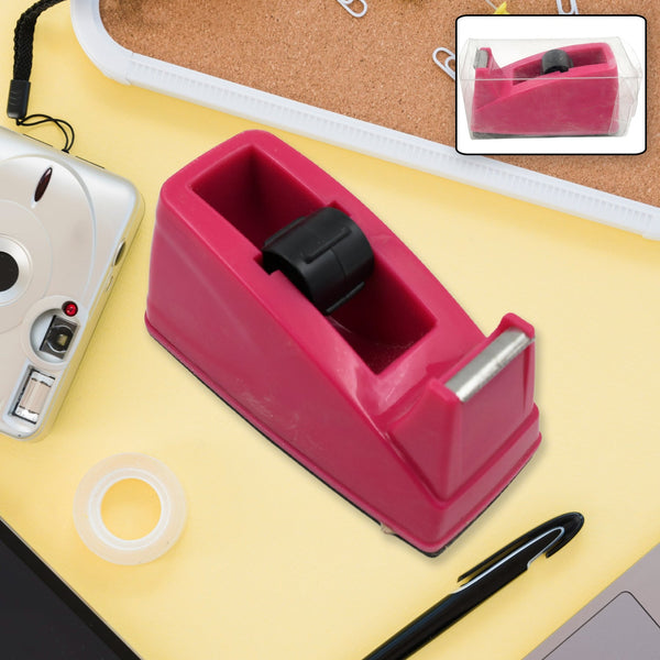 Plastic Tape Dispenser & Cutter for Home, Office & School  (1 pc / B Grade) the24kgal