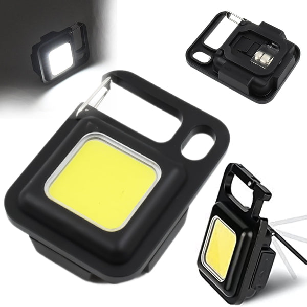 LED Battery Operated Keychain Flashlight with Folding Bracket Bottle Opener (1 Pc) the24kgal