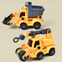Engineering Vehicles Nut Assembly Toy – DIY Vehicle Model Set for Kids, Simulation Car Construction Toy (2 Pc Set) the24kgal