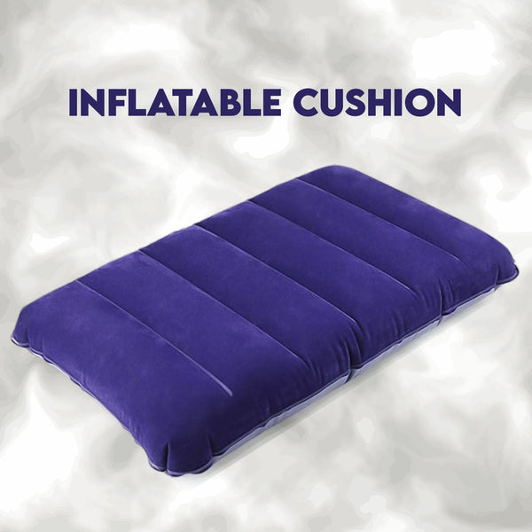 Velvet Air Inflatable Travel Pillow (Blue) the24kgal