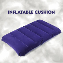 Velvet Air Inflatable Travel Pillow (Blue) the24kgal