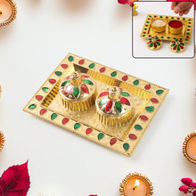 Rakasha Bandhan Special Puja Thali, Kumkum Thali Holder, Pooja Return Gift, Indian Housewarming Gifts, Brother / Bhai / Bhabhi / Sister / Family  Rakhi for Rakshabandhan, Diwali the24kgal