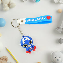 Cute Cartoon Silicone 3D Key Chain with Metal Hook & Strap (Pack of 1) the24kgal