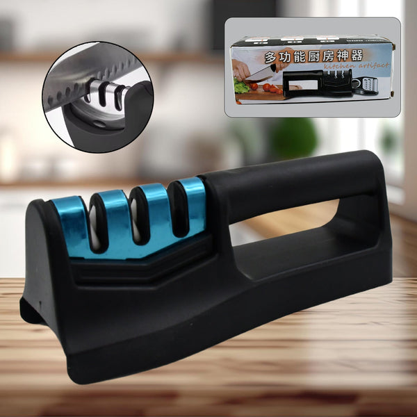 Kitchen Knife Sharpener – Handheld for Chefs & Serrated Knives (1 Pc, Chopper Not Included) the24kgal