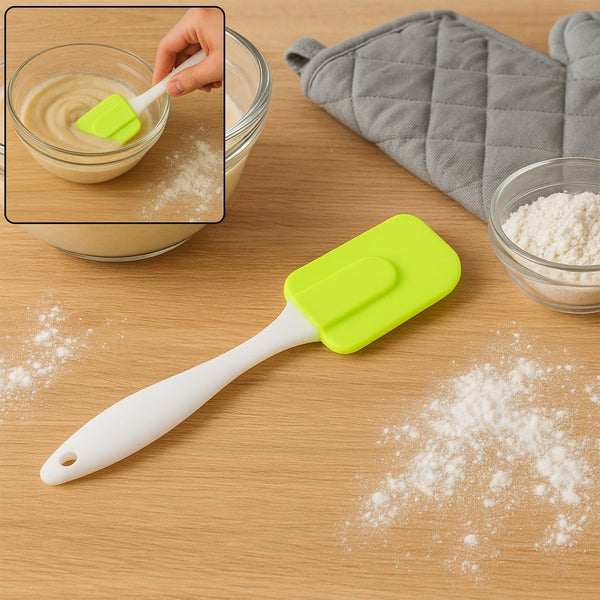 Silicone Cooking Spatula for Baking (1 Pc / 18 Cm / Mix Color) the24kgal