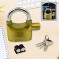 Security Alarm Metallic Lock System with 3 Keys (1 Set / Mix Color) the24kgal